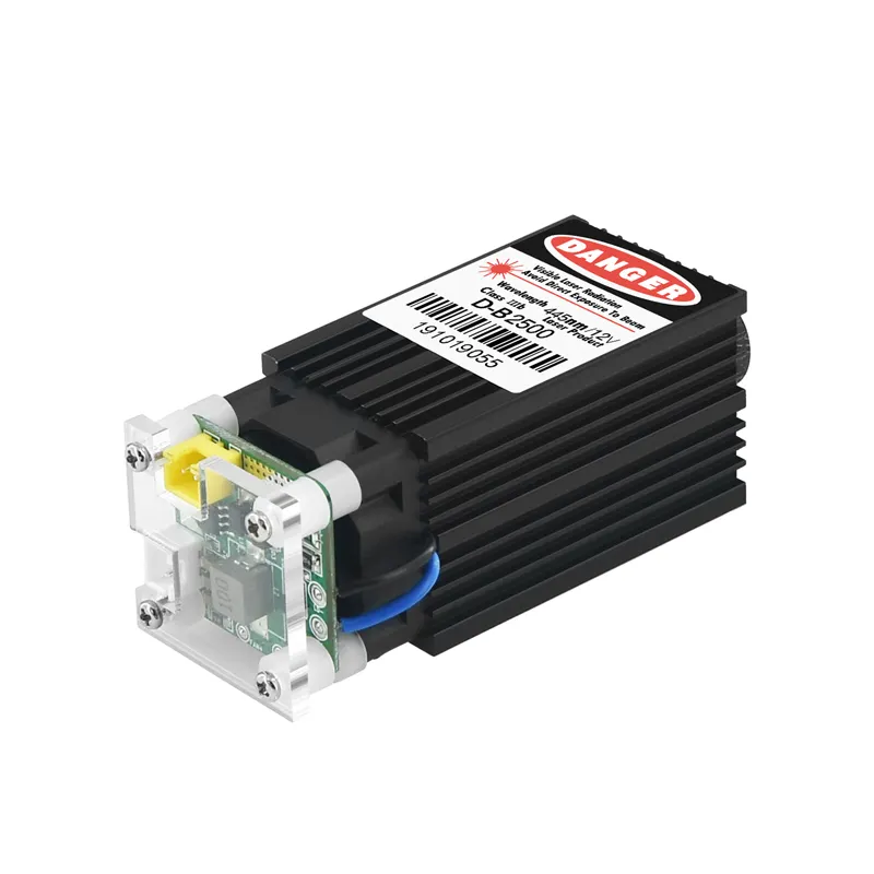 Blu -ray laser sculpture module 12V can be adjusted sculpture cutting, marking, laser laser head